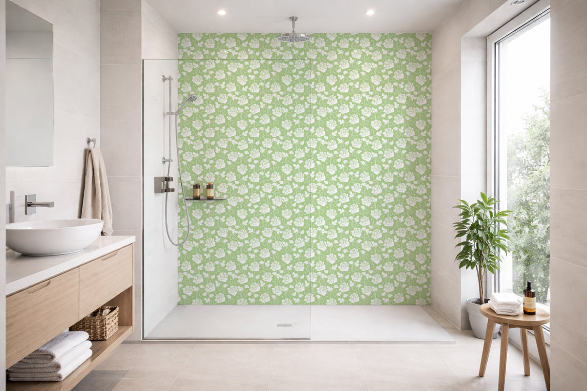 Toilettenrückwand Musteroptik