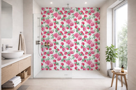 Toilettenrückwand Musteroptik