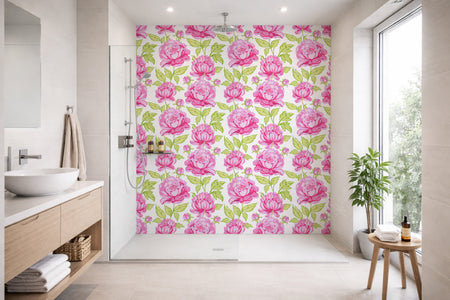 Toilettenrückwand Musteroptik