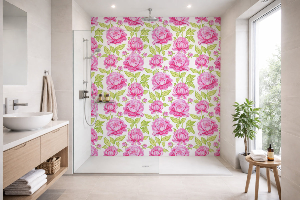 Toilettenrückwand Musteroptik