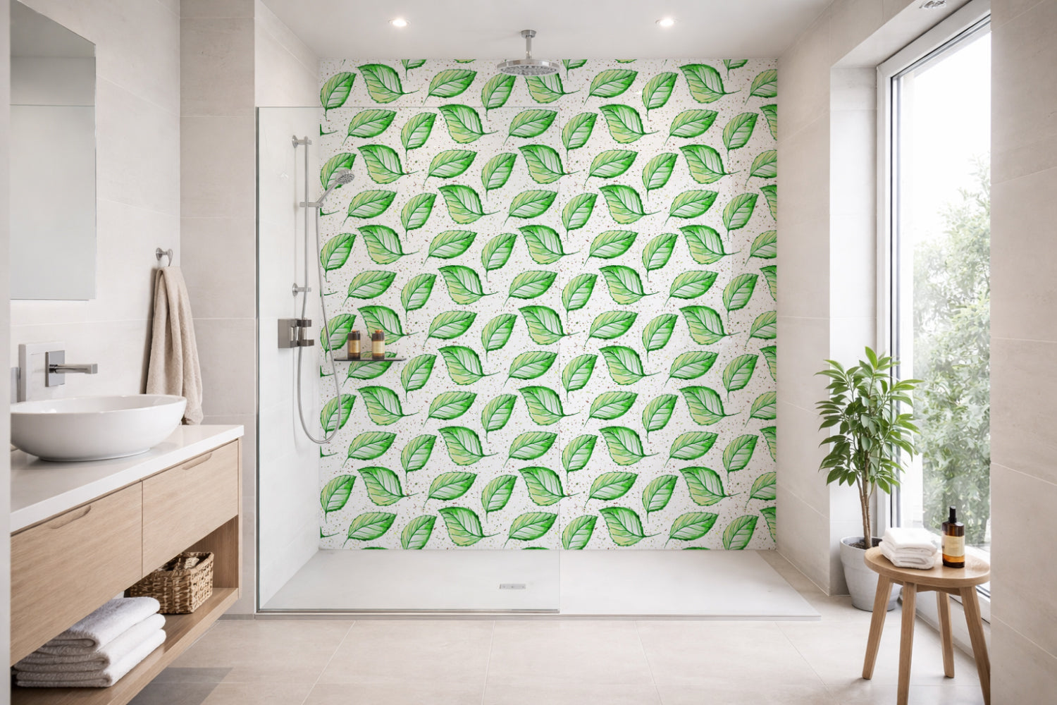 Toilettenrückwand Musteroptik