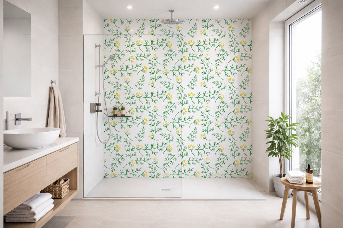 Toilettenrückwand Musteroptik