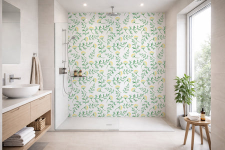 Toilettenrückwand Musteroptik