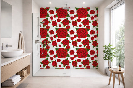 Toilettenrückwand Musteroptik