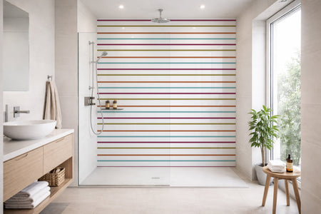 Toilettenrückwand Musteroptik