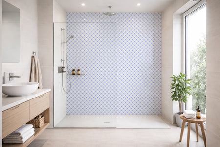 Toilettenrückwand Musteroptik