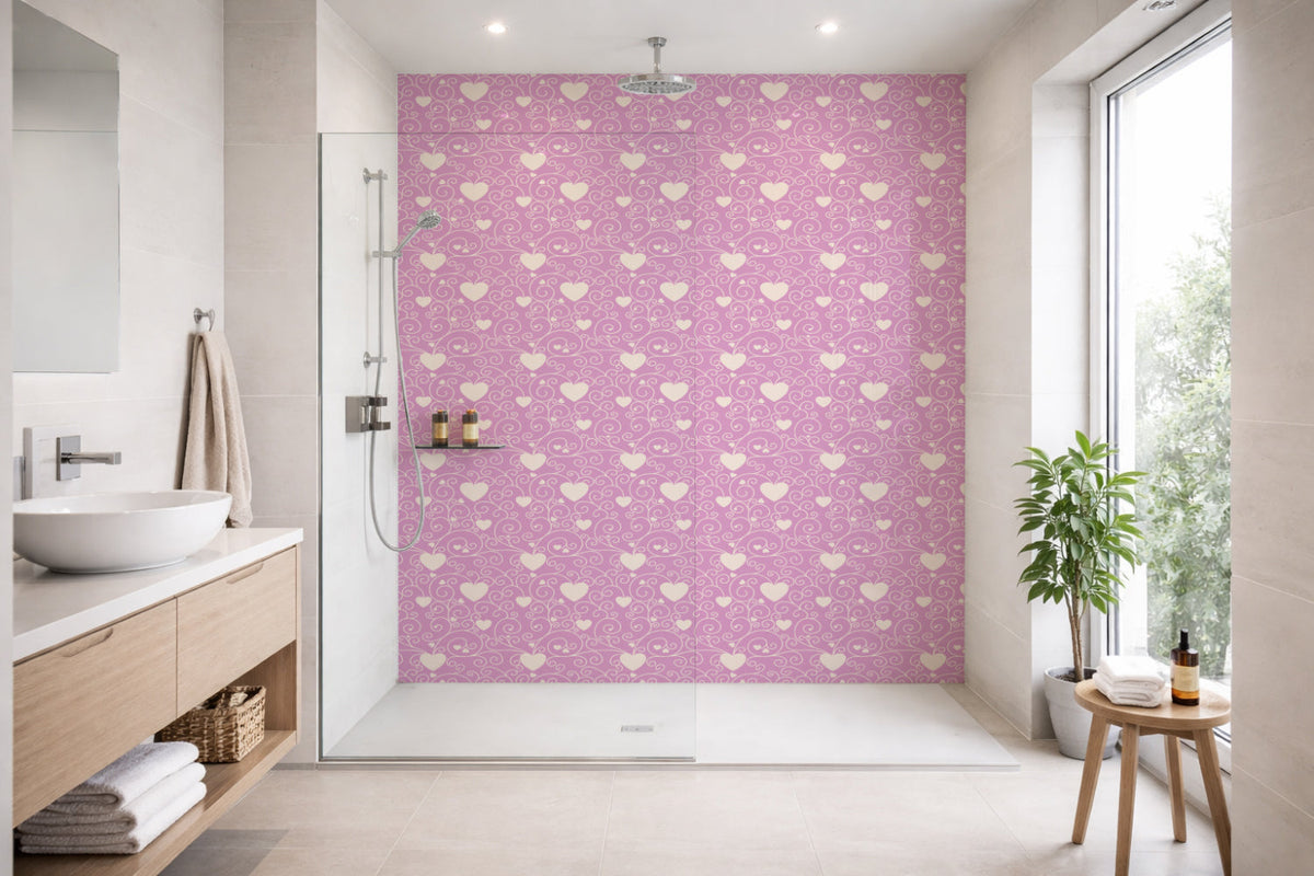 Toilettenrückwand Musteroptik