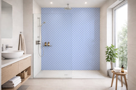 Toilettenrückwand Musteroptik