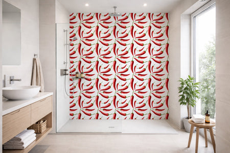 Toilettenrückwand Musteroptik