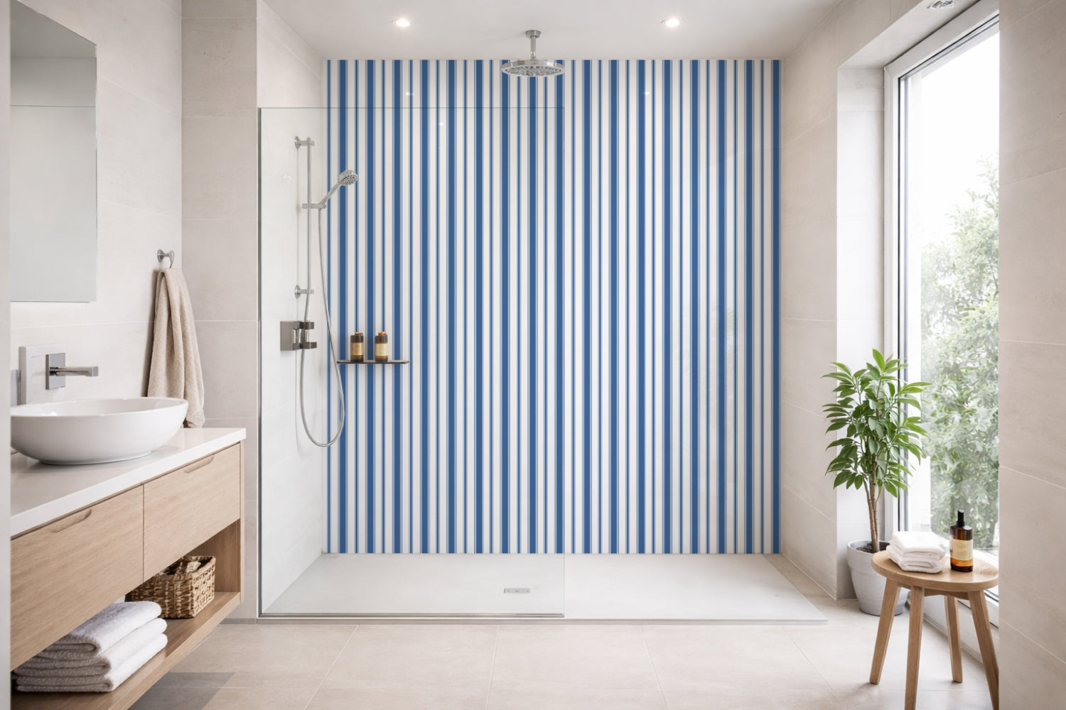 Toilettenrückwand Musteroptik