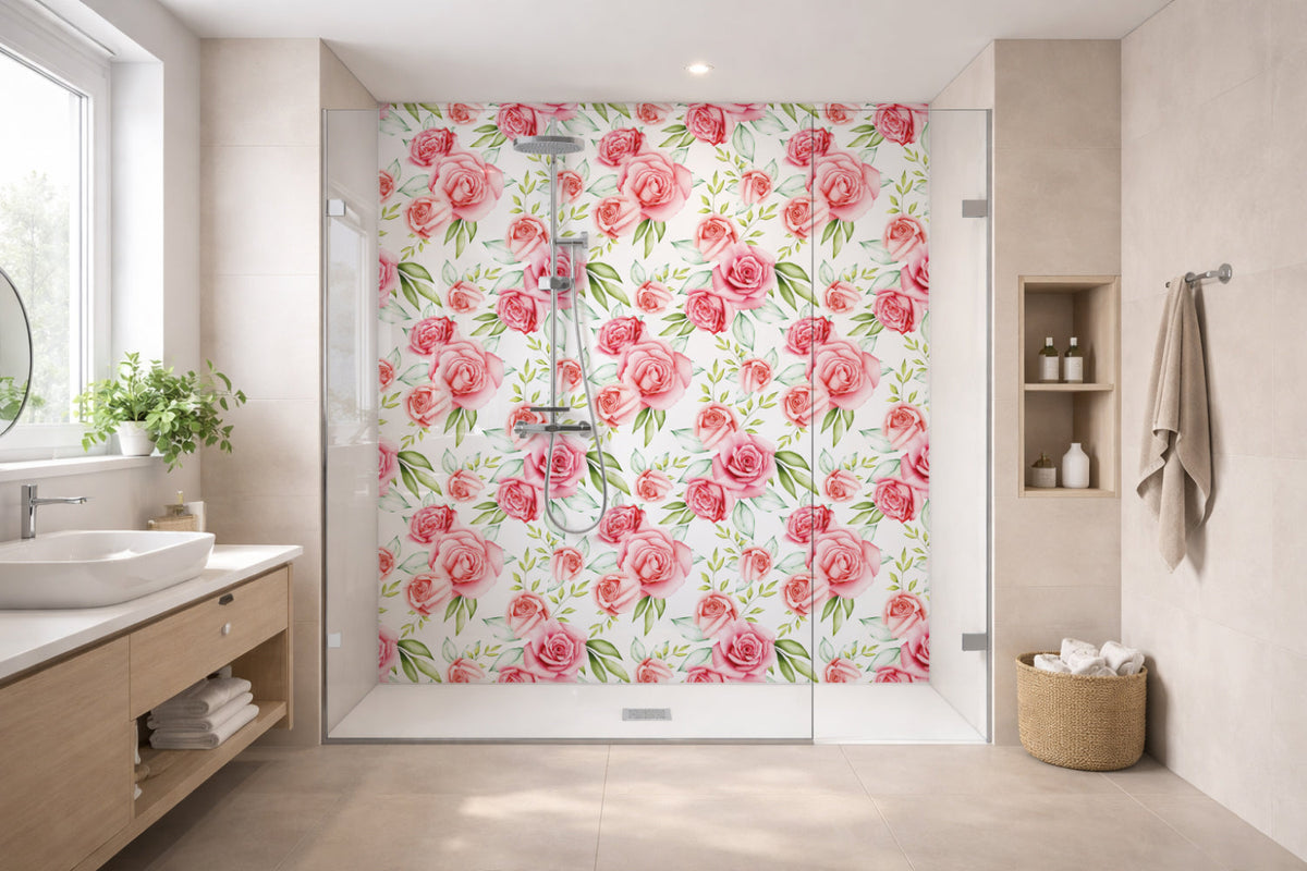 Toilettenrückwand Musteroptik