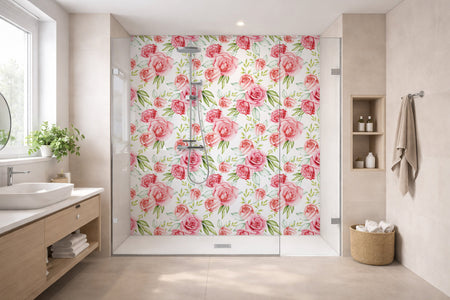 Toilettenrückwand Musteroptik