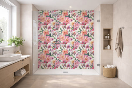 Toilettenrückwand Musteroptik