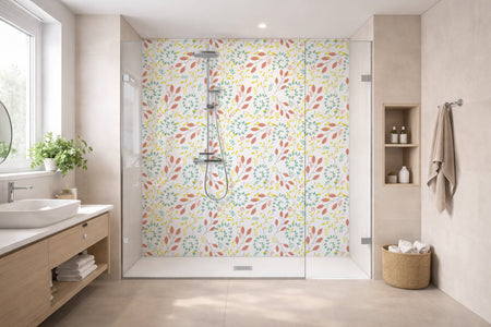 Toilettenrückwand Musteroptik