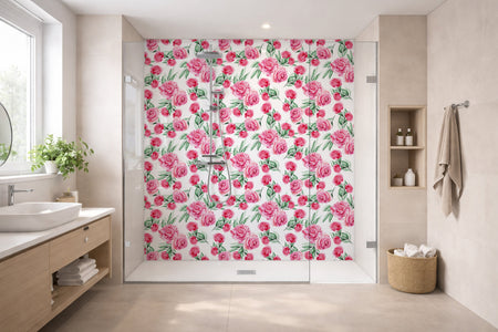 Toilettenrückwand Musteroptik