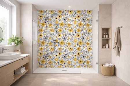 Toilettenrückwand Musteroptik