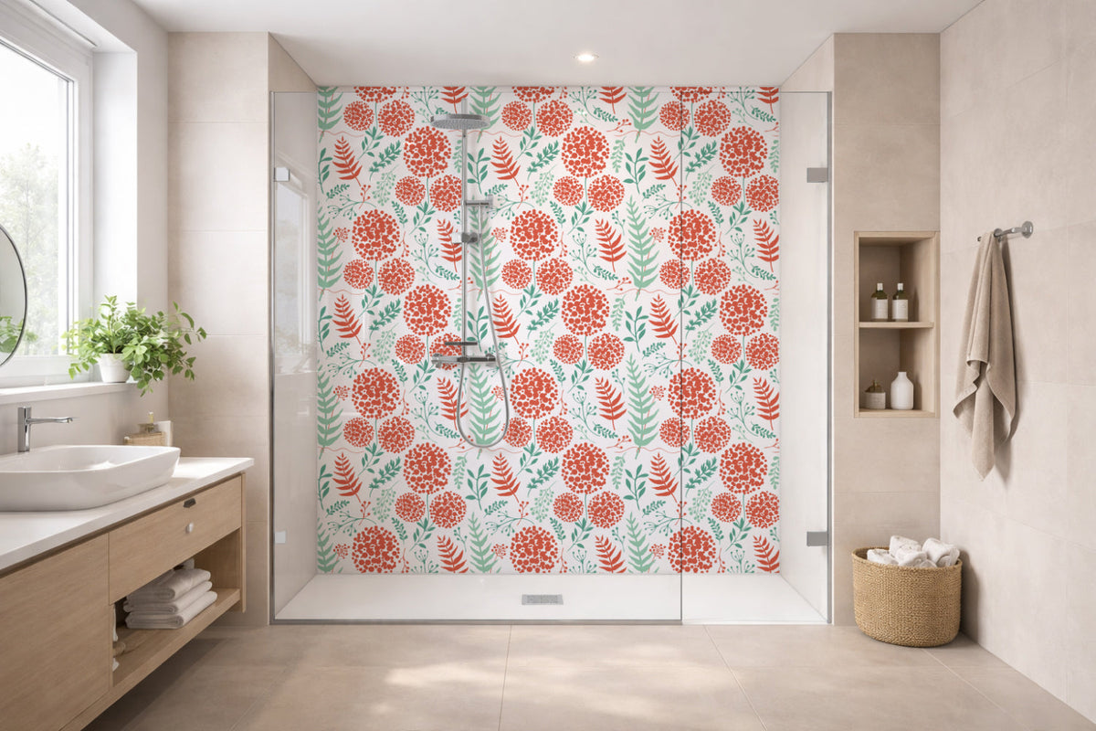 Toilettenrückwand Musteroptik