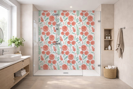 Toilettenrückwand Musteroptik