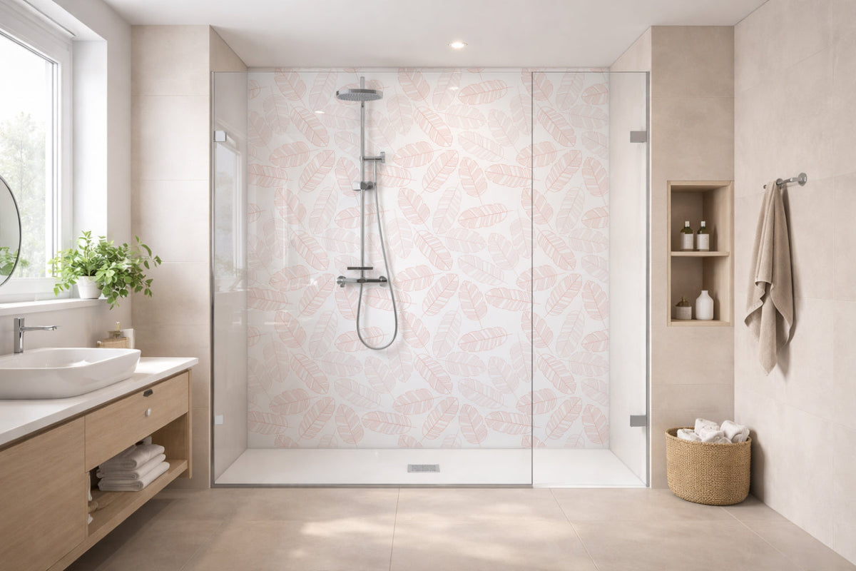 Toilettenrückwand Musteroptik