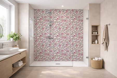Toilettenrückwand Musteroptik