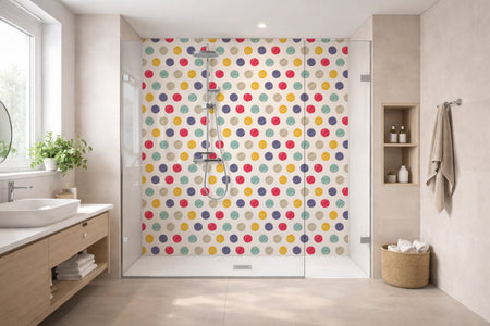 Toilettenrückwand Musteroptik
