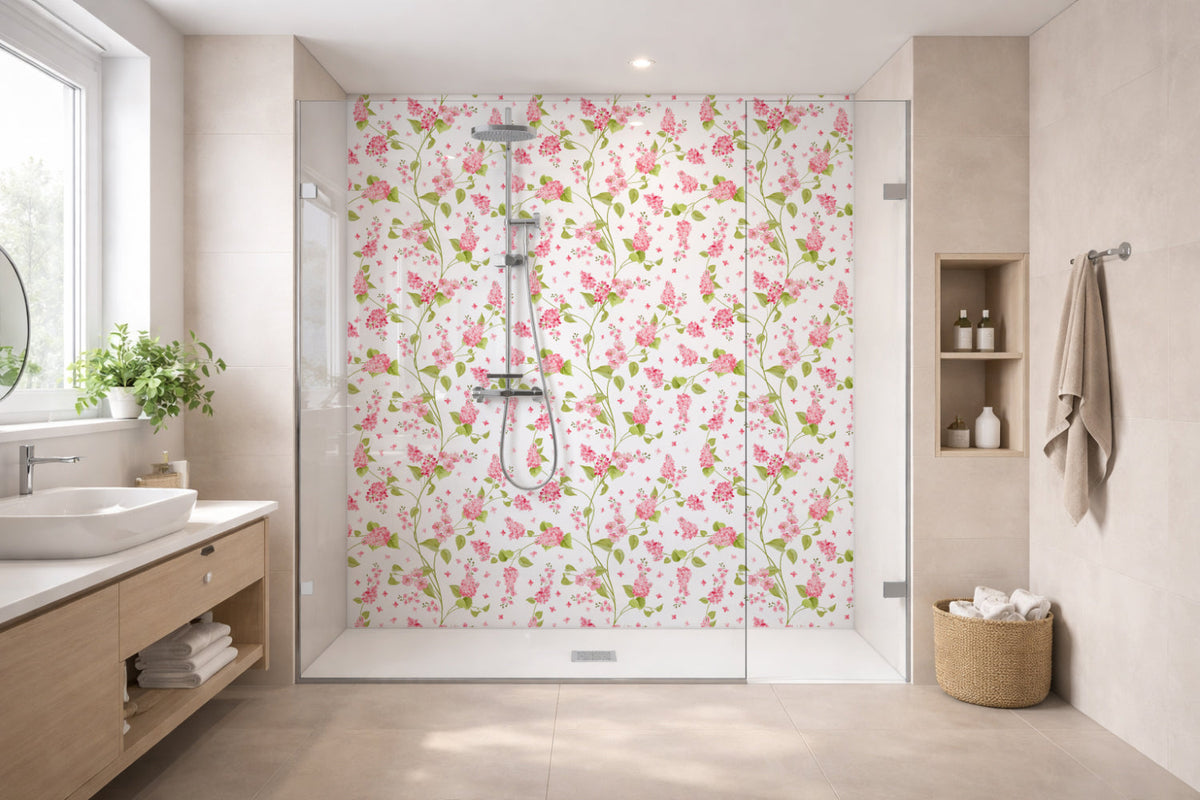 Toilettenrückwand Musteroptik