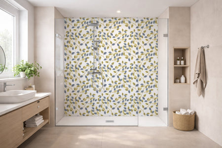 Toilettenrückwand Musteroptik
