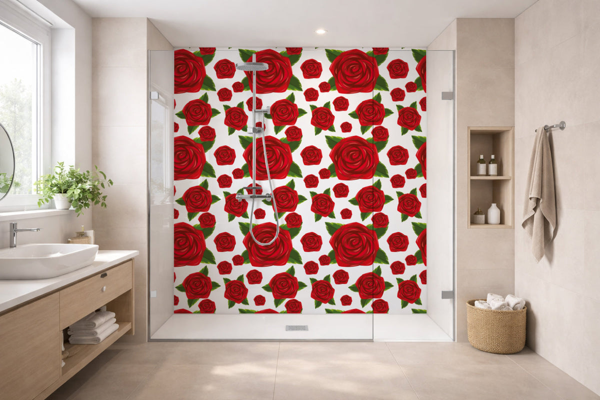 Toilettenrückwand Musteroptik