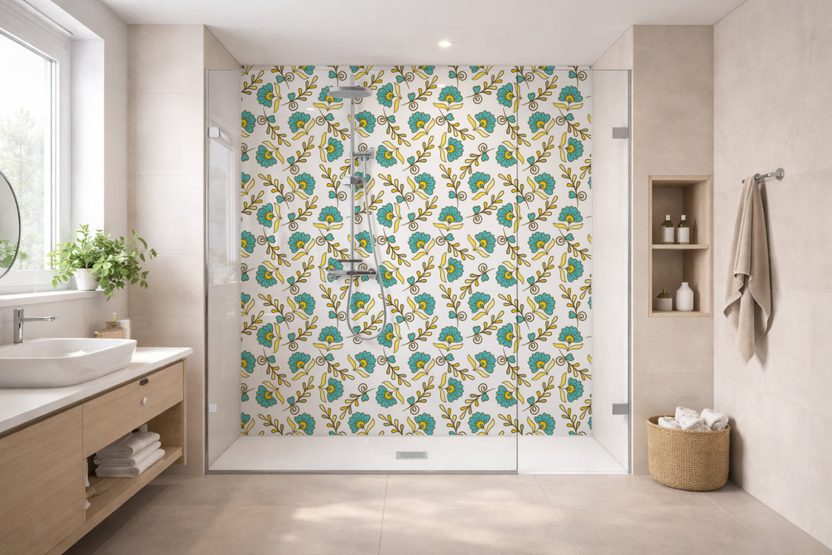 Toilettenrückwand Musteroptik