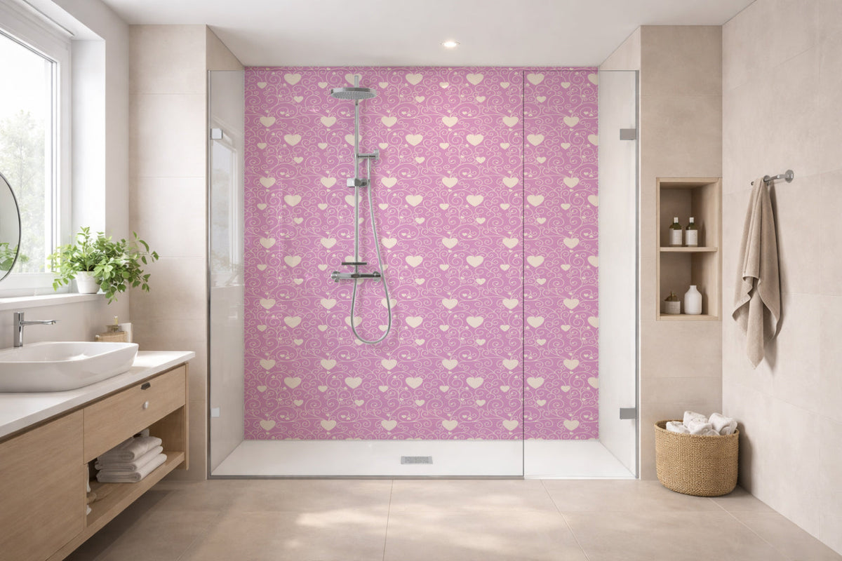 Toilettenrückwand Musteroptik