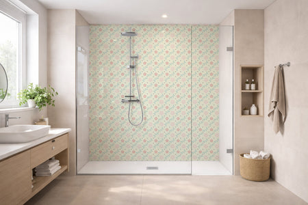 Toilettenrückwand Musteroptik