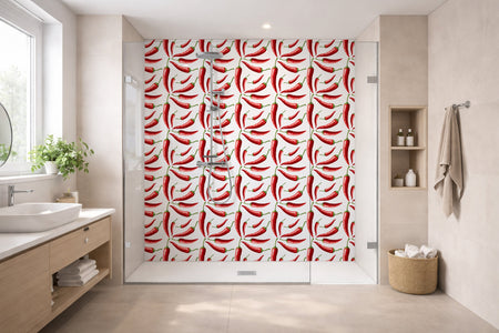 Toilettenrückwand Musteroptik
