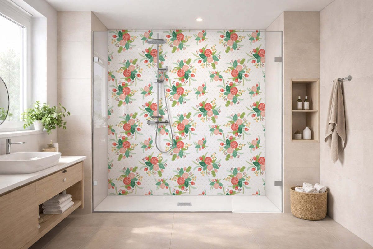 Toilettenrückwand Musteroptik