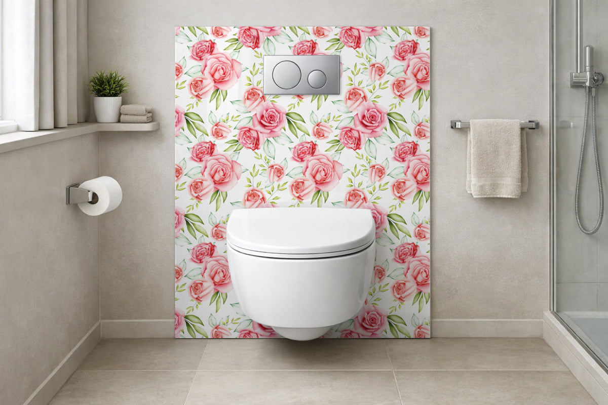 Toilettenrückwand Musteroptik