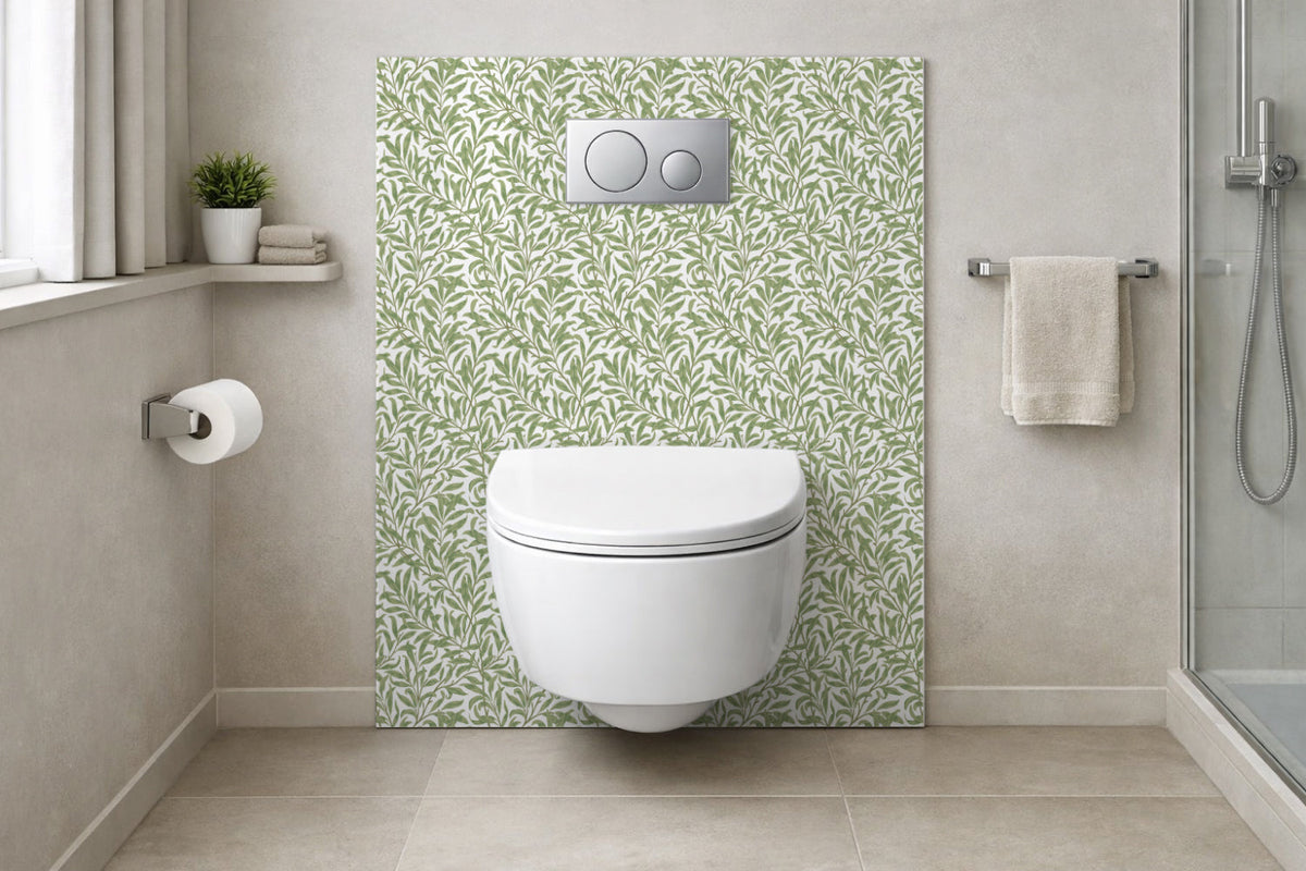 Toilettenrückwand Musteroptik