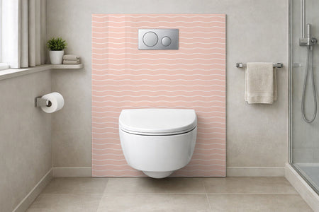 Toilettenrückwand Musteroptik