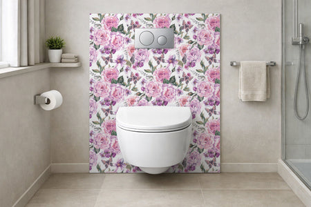 Toilettenrückwand Musteroptik