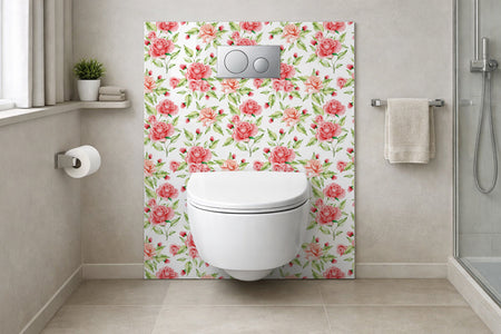 Toilettenrückwand Musteroptik