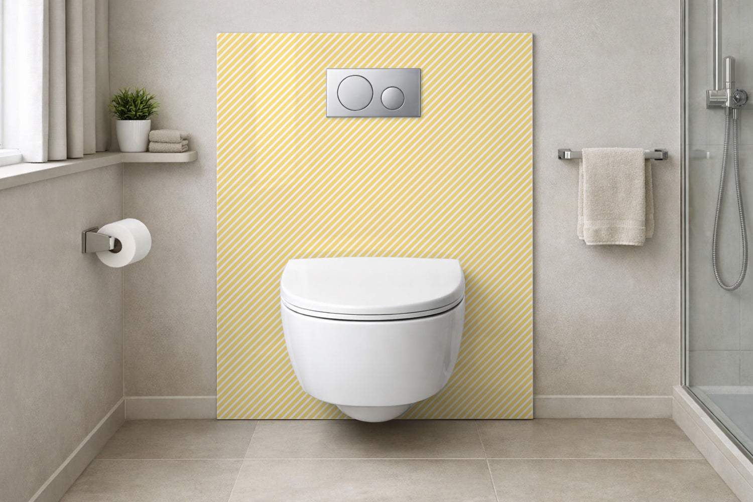 Toilettenrückwand Musteroptik