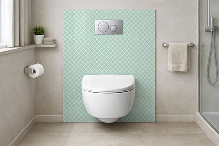 Toilettenrückwand Musteroptik