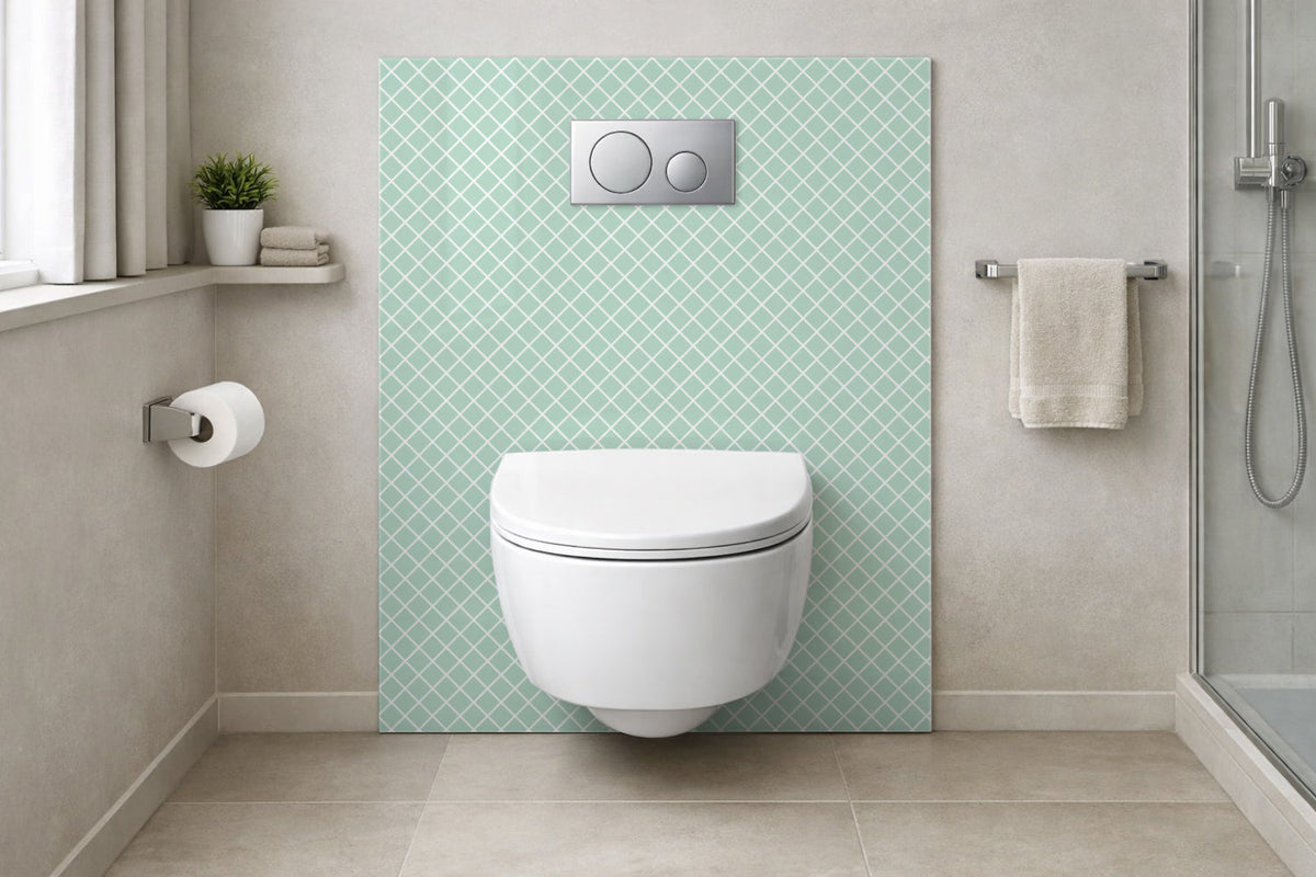 Toilettenrückwand Musteroptik