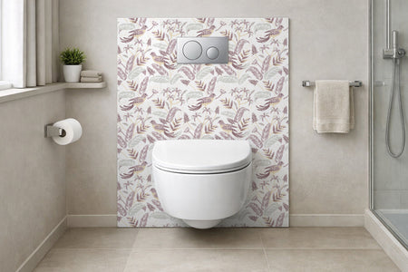 Toilettenrückwand Musteroptik