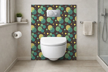 Toilettenrückwand Musteroptik