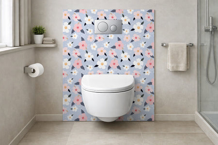 Toilettenrückwand Musteroptik