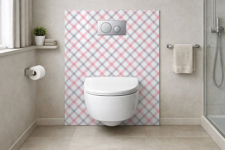 Toilettenrückwand Musteroptik