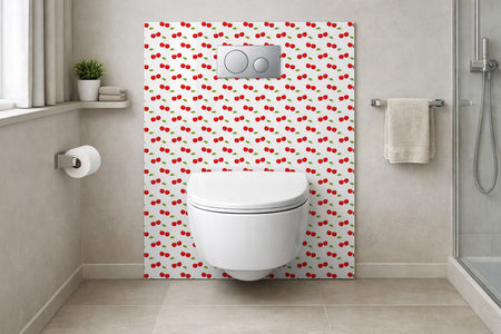 Toilettenrückwand Musteroptik