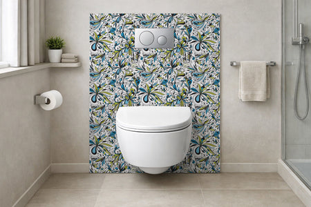 Toilettenrückwand Musteroptik