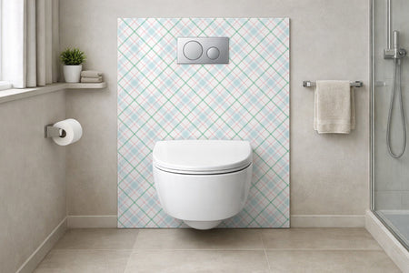 Toilettenrückwand Musteroptik