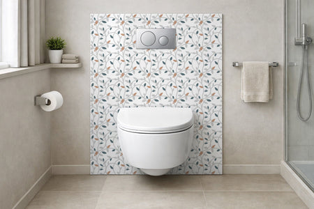 Toilettenrückwand Musteroptik