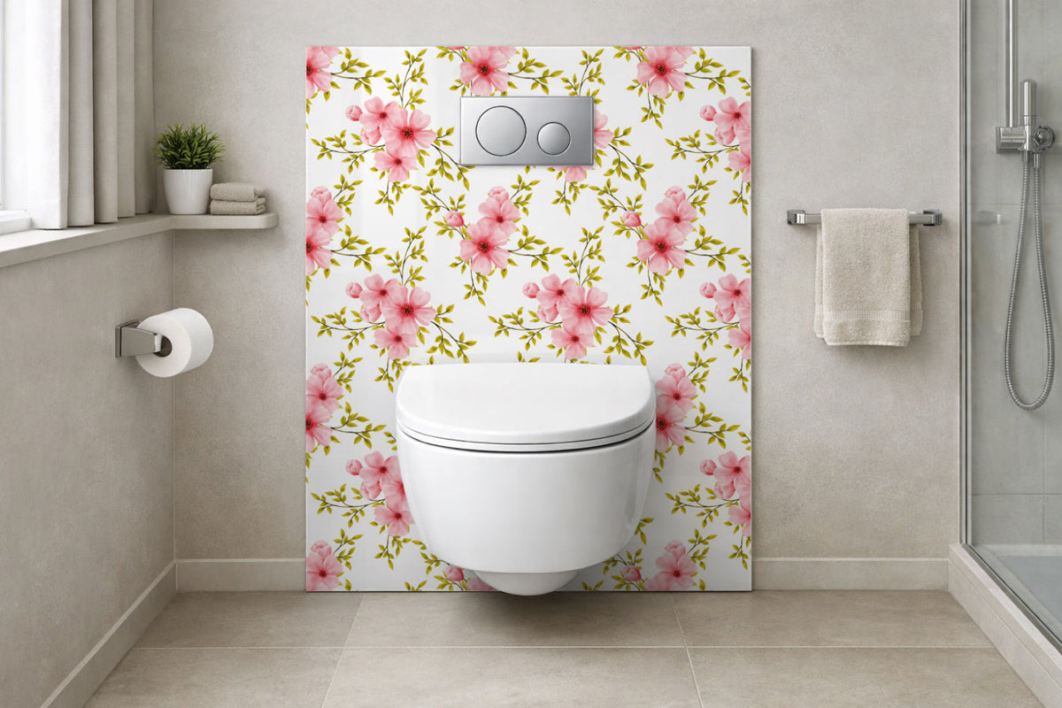 Toilettenrückwand Musteroptik